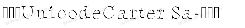 已激活UnicodeCarter Sa字体转换